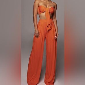 ASOS JLUXBASIX TANGERINE TORY TWO PIECE SET